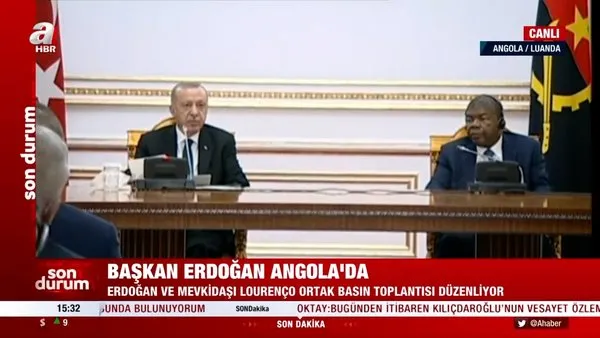 Başkan Erdoğan Angola'da önemli açıklamalar 