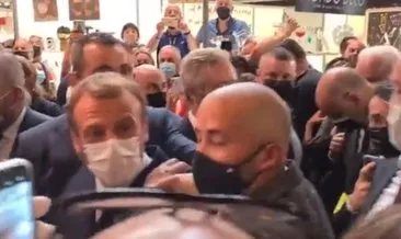 Fransa Cumhurbaşkanı Emmanuel Macron’a ’yumurtalı’ saldırı: O anlar böyle görüntülendi