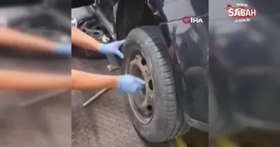 Arabanın boşluklarına gizlenen 6 kilo eroin ele geçirildi | Video