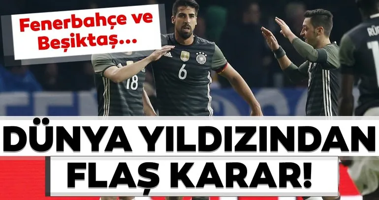 Dünya yıldızından son dakika transfer kararı! Beşiktaş ve Fenerbahçe...