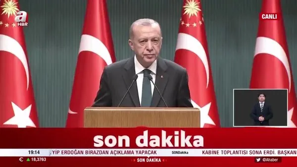 SON DAKİKA | Kabine Toplantısı sona erdi! Başkan Erdoğan'dan önemli açıklamalar | Video