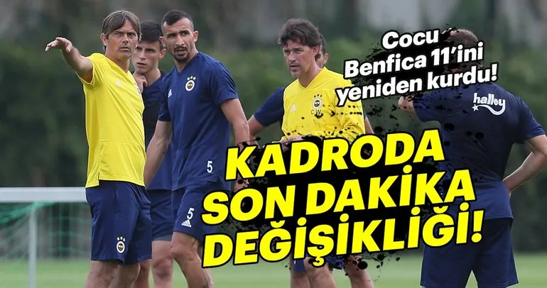 Fenerbahçe’de Benfica kadrosu değişti! İşte yeni 11...