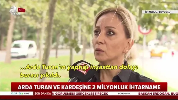 Arda Turan'ın kardeşine 2 TL'lik ihtarname | Video