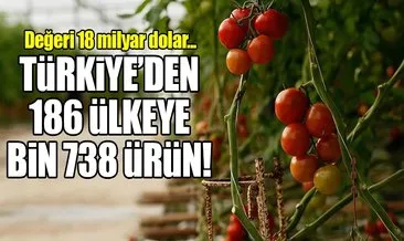 ’Türkiye 186 ülkeye bin 730 çeşit tarımsal ürün ihraç ediyor’