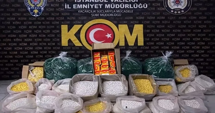 1.5 milyonluk sahte hap ele geçirildi