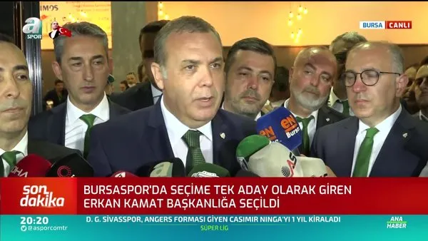 Bursaspor'un yeni başkanı Erkan Kamat oldu