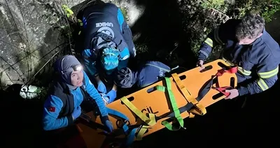 Su kanalına düşen kişi ekipler tarafından kurtarıldı #giresun