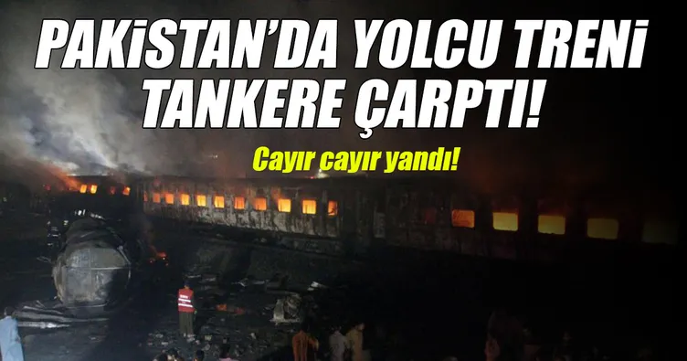 Pakistan’da yolcu treni tankere çarptı: 2 ölü