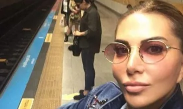 Ünlü Şarkıcı Ebru Yaşar metroya bindi!