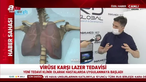 Türkiye'den koronavirüse (Kovid-19) karşı lazer tedavisi | Video