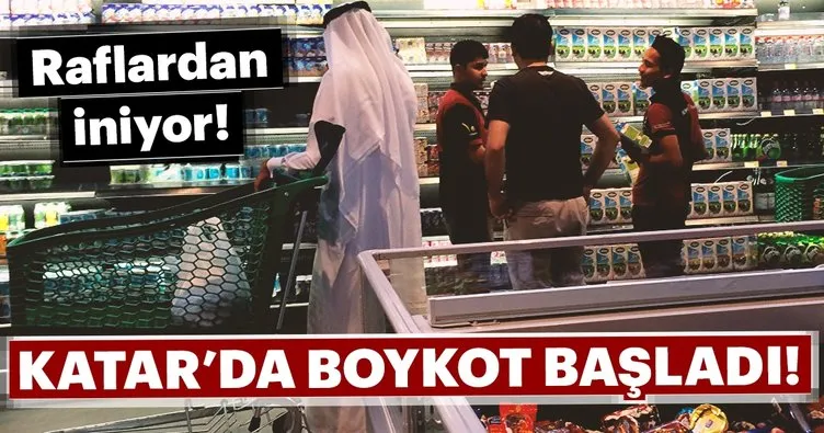 Katar’da boykot başladı! O ürünler raftan kaldırılıyor