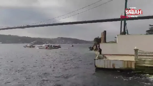 Ortaköy'de iki kişi denize düştü! Kurtarma çalışması devam ediyor | Video