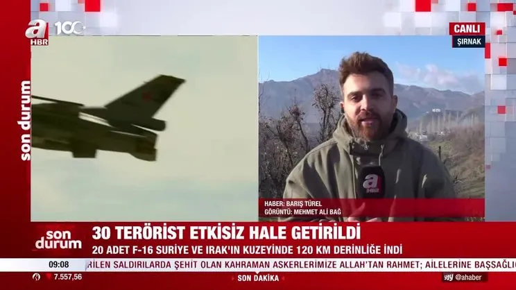 Irak ve Suriye'ye hava harekatı! 30 terörist etkisiz | Video