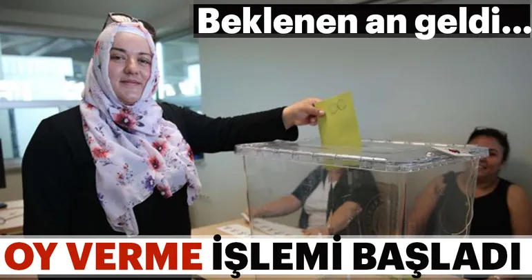 İlk oy verme işlemi başladı