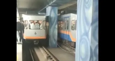 Acil durum butonuna bastı metroyu ikiye ayırdı