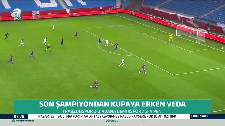 Trabzonspor 2-2 Adana Demirspor (3-4 pen.) | MAÇ SONUCU | MAÇ ÖZETİ