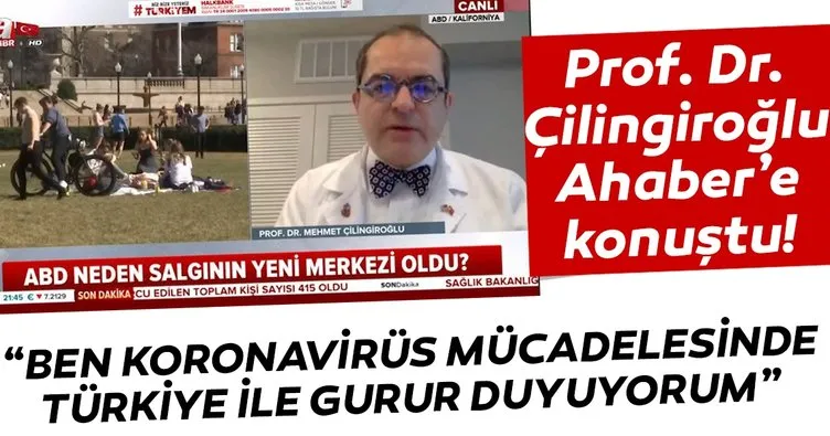 Prof. Dr. Çilingiroğlu A Haber’de konuştu: Ülkemle gurur duyuyorum