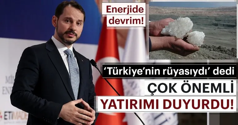 Bakan Albayrak yeni bor stratejisini açıkladı