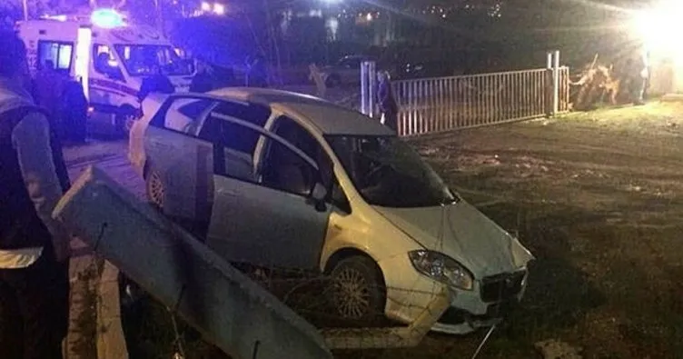 Minibüs ile otomobil çarpıştı: 9 kişi hafif yaralandı