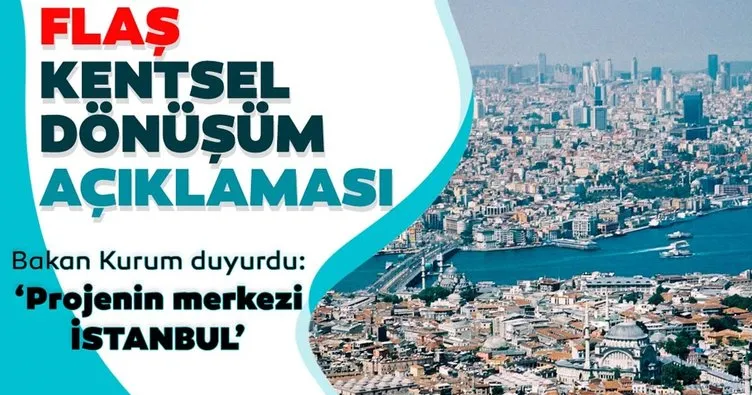 SON DAKİKA! Çevre ve Şehircilik Bakanı Murat Kurum’dan kentsel dönüşüm açıklaması!