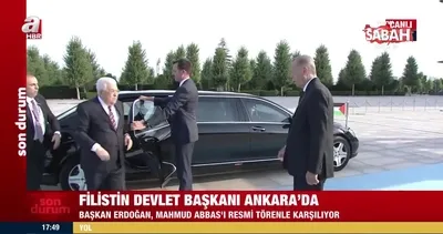 Başkan Erdoğan Filistin Devlet Başkanı Abbas’ı resmi törenle karşıladı | Video