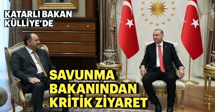 Başkan Erdoğan, Katarlı Bakanı kabul etti