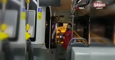 Özel Halk Otobüsünde şoför ve yolcu arasında çıkan tartışma cep telefonu kamerasına yansıdı | Video