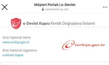 Sahte e-devlet sitesi üzerinden vurgun