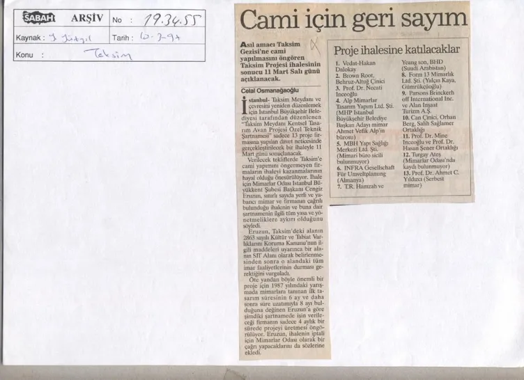 Yapımına karşı çıkmışlardı: Büyük gün geldi! İşte Taksim Camii manşetleri