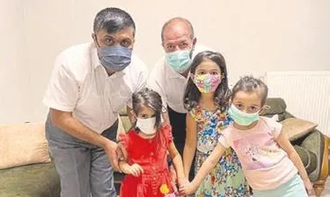 Şehidin kızlarına doğum günü sürprizi