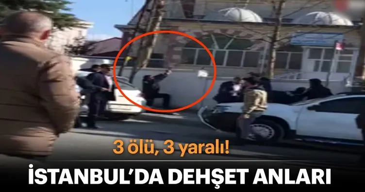 Arnavutköy’deki çatışmada silah sesleri kamerada