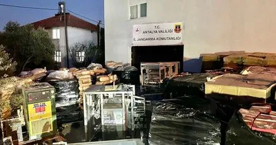 Antalya’da 12 ton kaçak kahve ele geçirildi