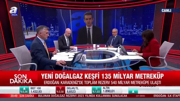 Türkiye'nin Karadeniz'de doğal gaz keşfi 540 milyar metreküpe ulaştı
