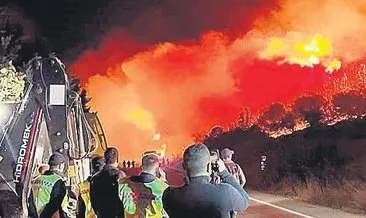 Bursa’da korkutan yangın: Alevlerle mücadele sürüyor #bursa