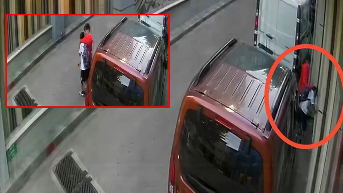 Bursa'da sokak ortasında darp edilen 10 yaşındaki çocuk.