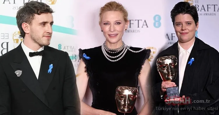 Mavi kurdele ile mesaj verdiler... Dünyaca ünlü isimler BAFTA 2023’te Türkiye için tek yürek!