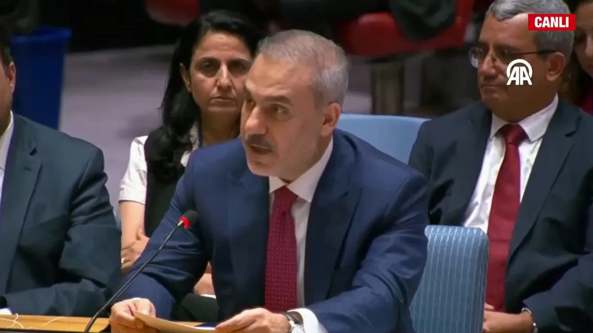 Bakan Fidan BM’den dünyaya seslendi: İsrail barış istemiyor Bakan Fidan BM’den dünyaya seslendi: İsrail barış istemiyor
