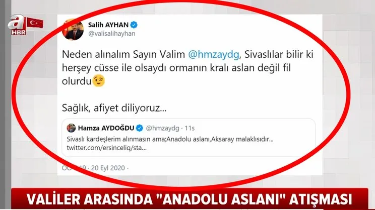 Son dakika | Sivas Valisi ile Aksaray Valisi'nin Twitter'daki gülümseten atışması sosyal medyada olay oldu | Video