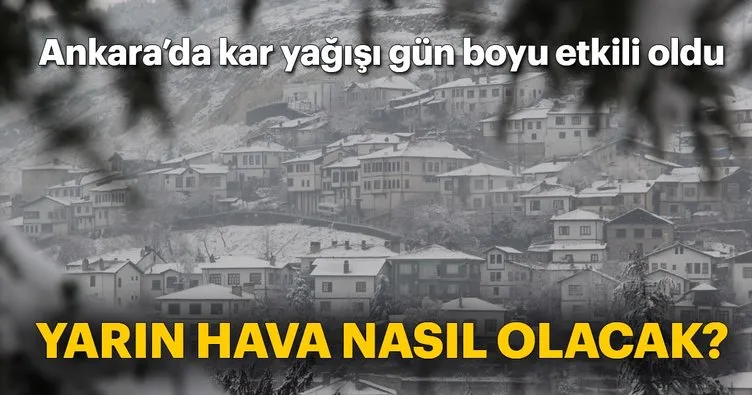 Ankara’da yoğun kar yağışı... Yarın Ankara’da okullar tatil olacak mı? Ankara Valiliğinden son dakika açıklaması!