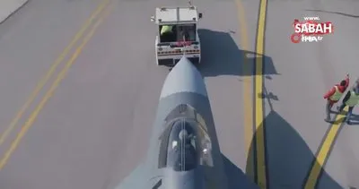 Milli muharip uçak KAAN yeni boyasıyla | Video