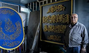 70 yaşındaki yarım asırlık sanatkar, Kur’an-ı Kerim’i demire işliyor