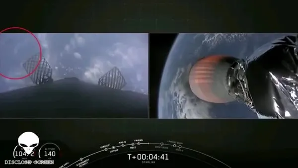SpaceX roketinin yakınında UFO görüldü