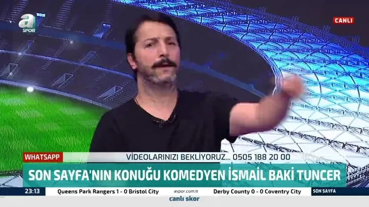 Komedyen İsmail Baki Tuncer Fenerbahçe eski başkanı Aziz Yıldırım'ı taklit etti!
