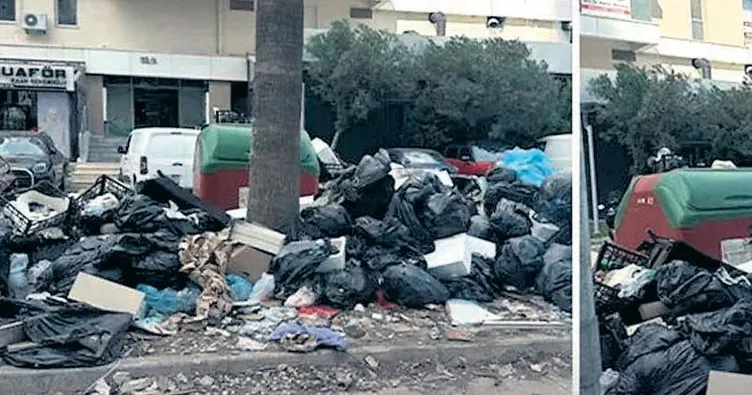 Karşıyaka’yı çöp bastı