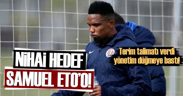 Nihai hedef Samuel Eto’o