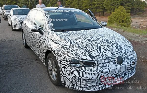 2020 Volkswagen Golf işte böyle görünüyor! Yeni Golf'ün iç kısmına ait casus fotoğraflar yayınlandı