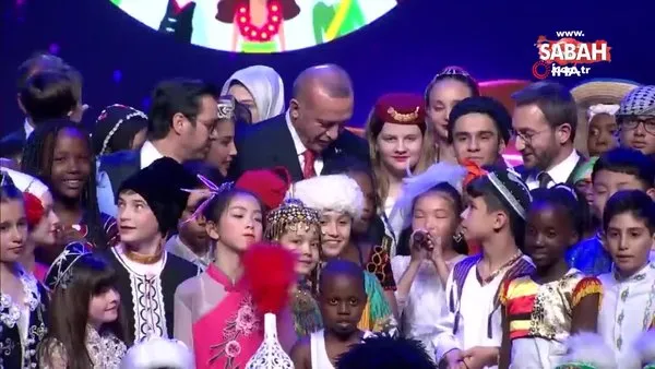 Başkan Erdoğan’dan çocuklarla düet