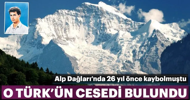 Alp Dağları’nda 26 yıl önce kaybolan Türk’ün cesedi bulundu