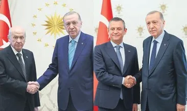 Başkan Erdoğan, Bahçeli ve Özel’le bayramlaştı