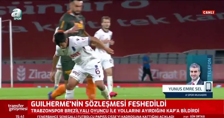 Trabzonspor’da Guilherme’nin sözleşmesi feshedildi!
